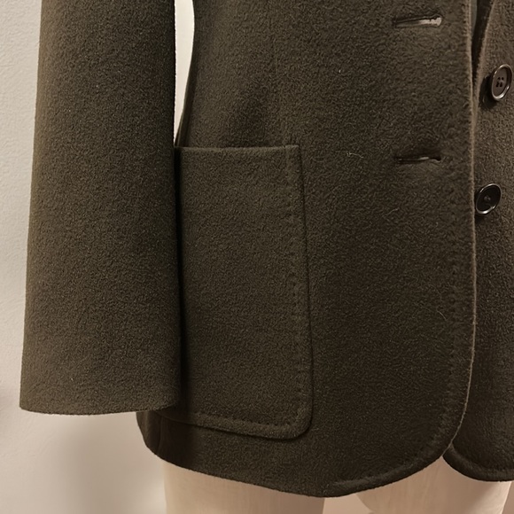 Kate Hill Women’s Brown Wool Cashmere Blend Single Button Blazer size 2P - Picture 7 of 12